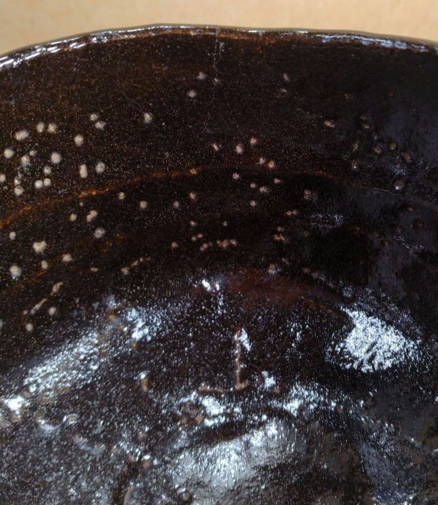 ノンコウ作(楽吉左衛門 三代 道入）黒茶碗 表千家九代 了々斎 極箱 黒楽茶碗