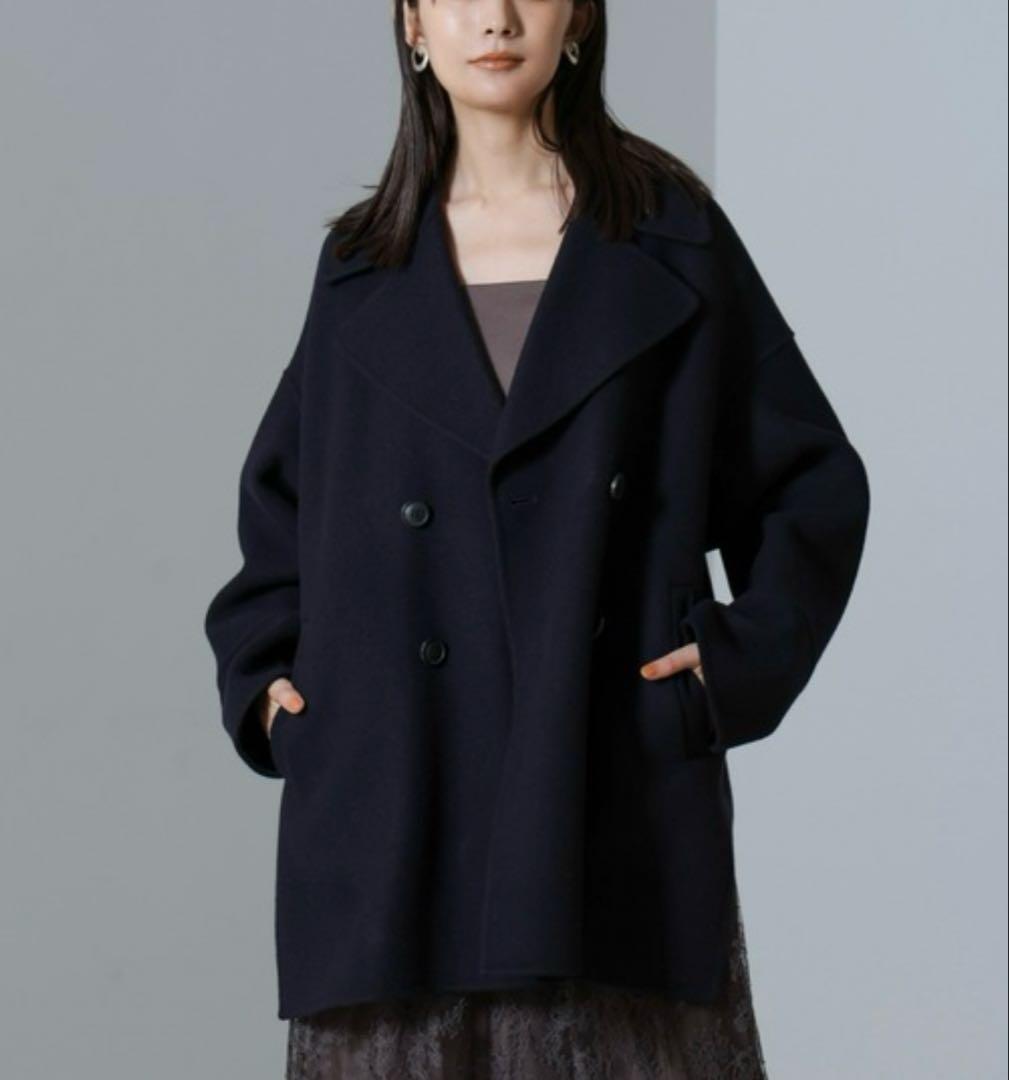 美品✨　ナノユニバース　PURE LAMBS リバーミドルコート　L　24AW