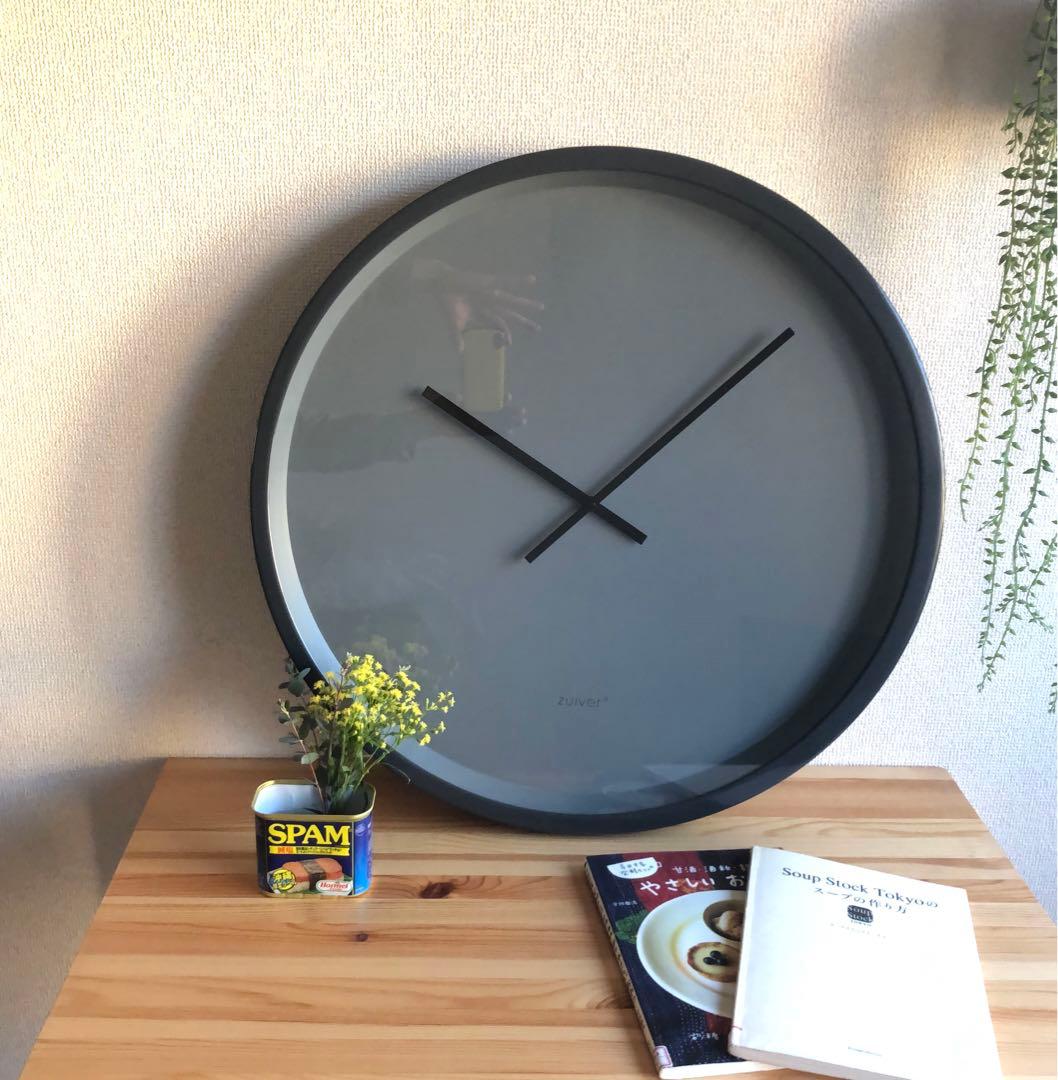 【美品】zuiver ザイファー 壁掛け時計　約60cm × 60cm