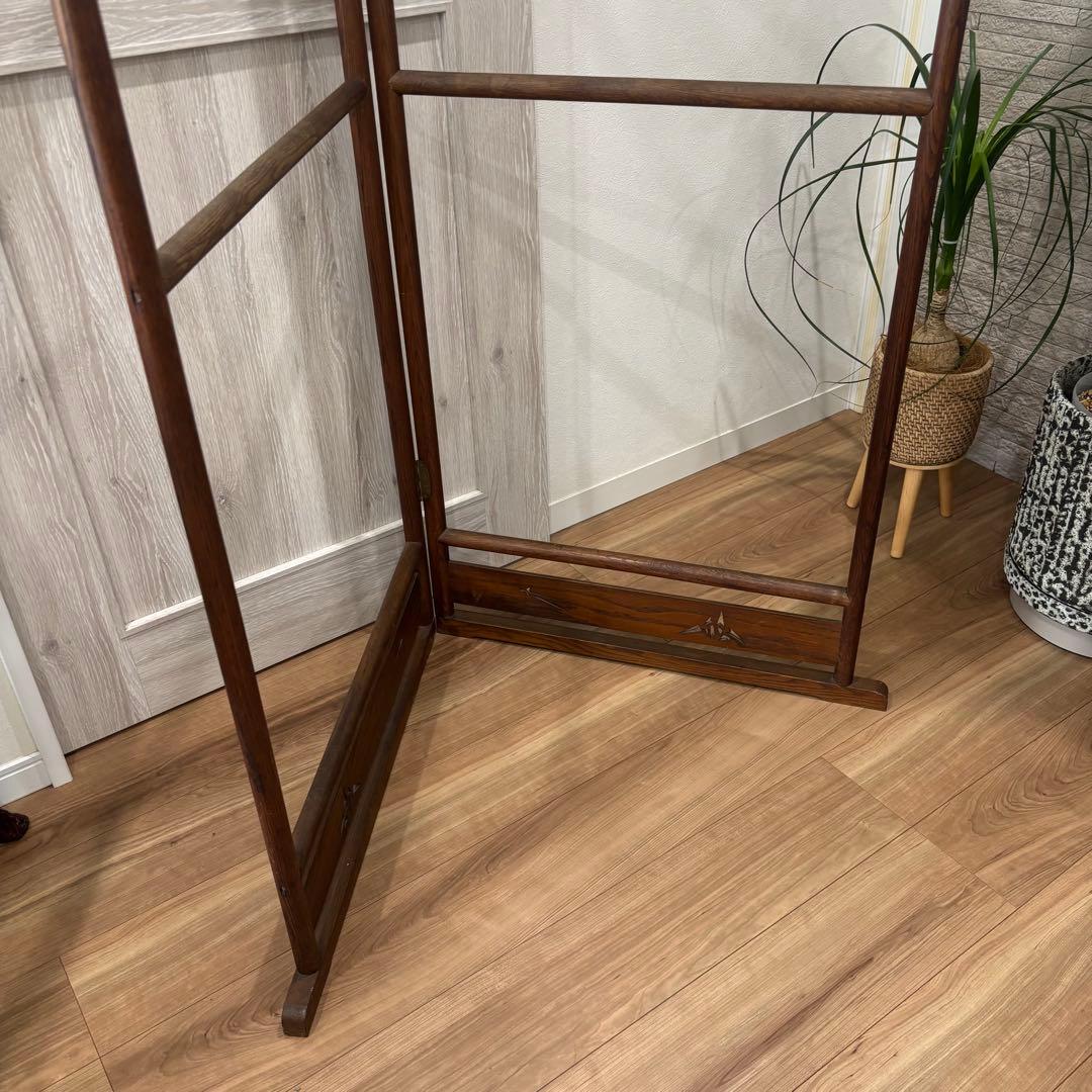 衣紋掛け　木製折りたたみ式 古道具