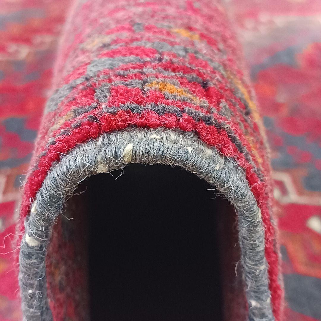 Y2745 アフガン絨毯 ウール100% 手織り ランナー 276×82㎝