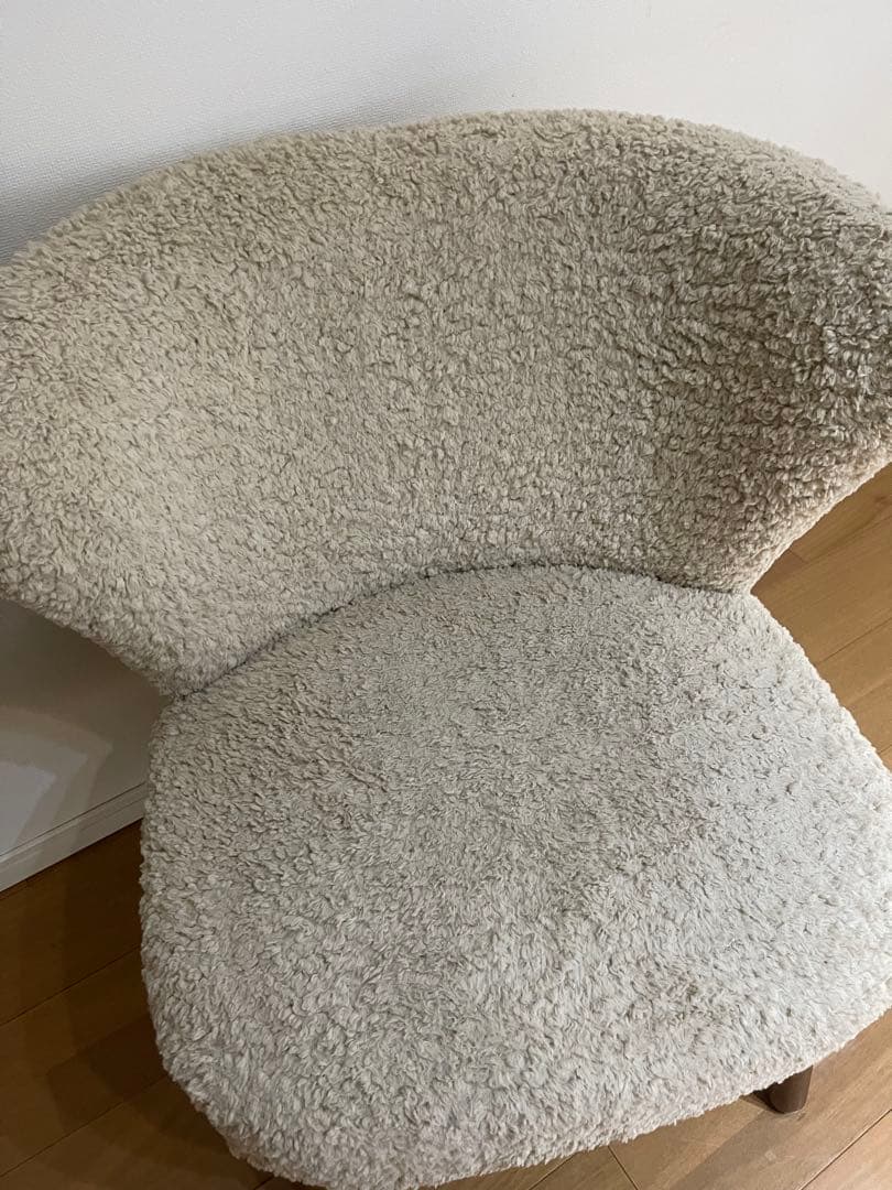 【セット】アームチェアナチュラルカラー　テリー　スツールセット