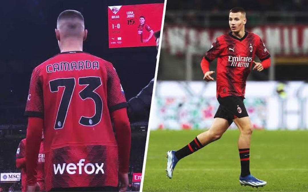 【新品タグ付】ACミラン 23/24 #73 カマルダ オーセンティック