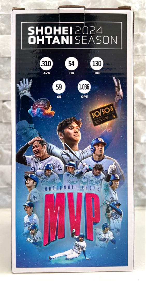 ★新品・未使用：世界に一つのレア逸品★大谷翔平2024MVPボブルヘッド表面粘土