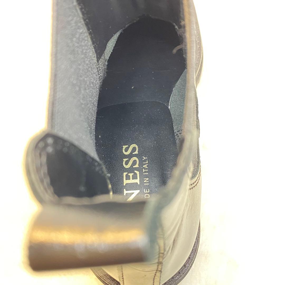 【美品】ENESS エネス サイドゴアブーツ 38 24cm ブラック 厚底