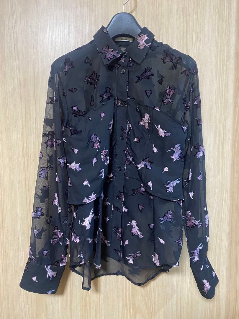 CLANE クラネ FLOWER OPAL BISTIER SHIRTS