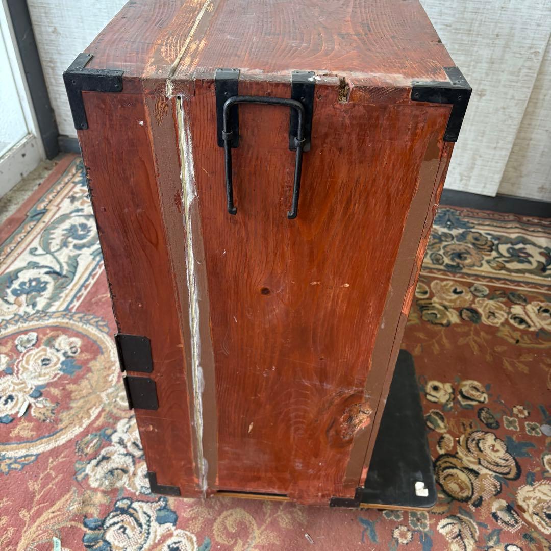 昭和レトロ 古家具 大型 仙台箪笥 4段9杯 引き出し箪笥 和箪笥 ビンテージ