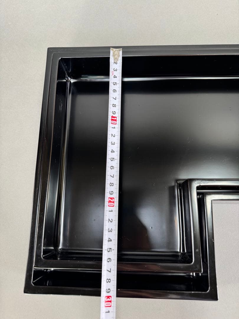 いけばな　草月流　草月蒼風好　草月八っ橋　漆塗　黒のL字型花器 2個セット華道具