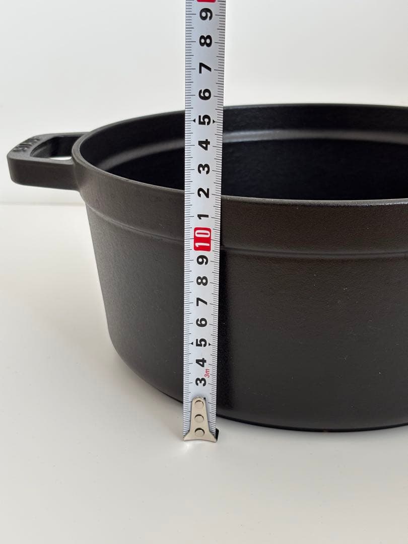 ストウブ ココット ラウンド 黒 26cm staub