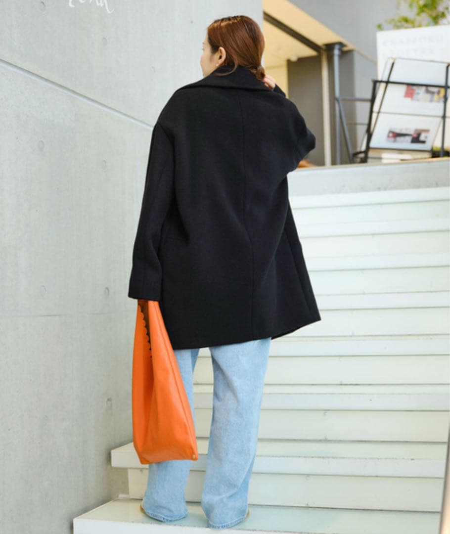 ☆チル✩.*˚☆イエナ super140 ウールコクーンショートコート