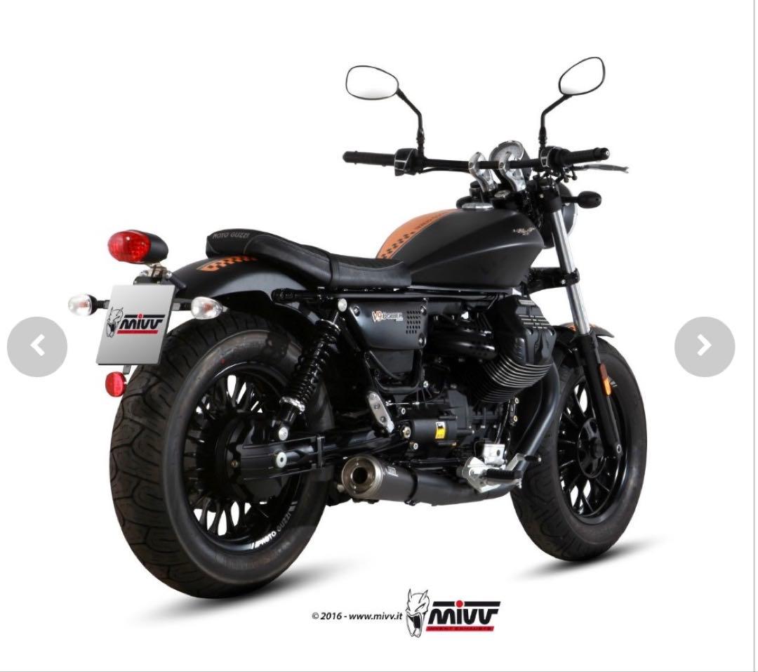 MIVV/ミブ/GHIBLI BLACKスリップオンマフラー/モトグッチ/V9