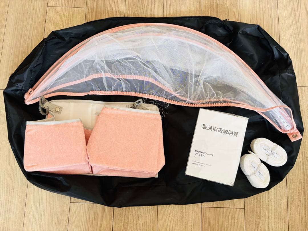 お値下げ‼️hzdmj ベビーベッド ピンク