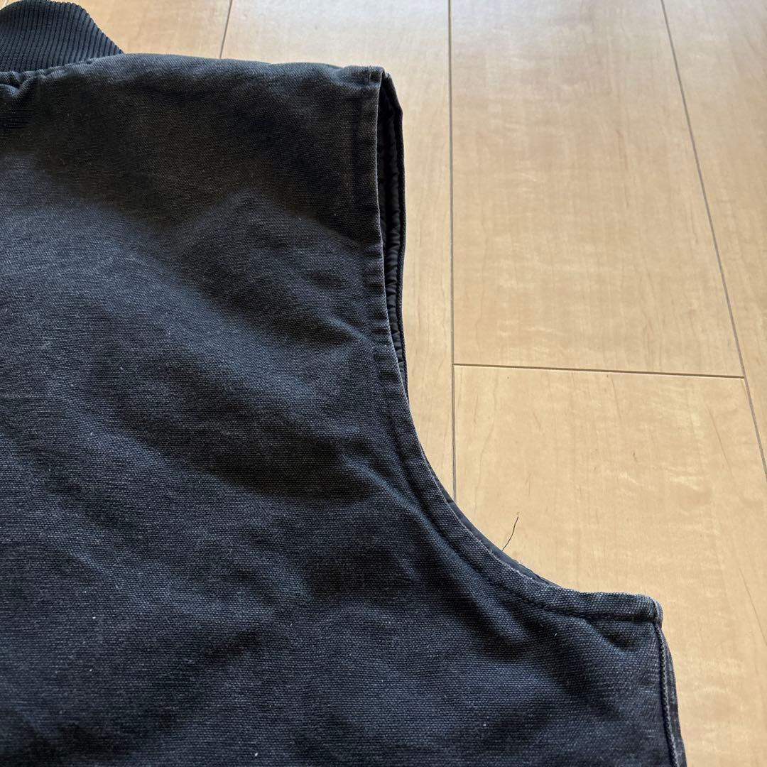 カーハート ダックベスト ブラック X-L tall USA製 01年製 腰ゴム