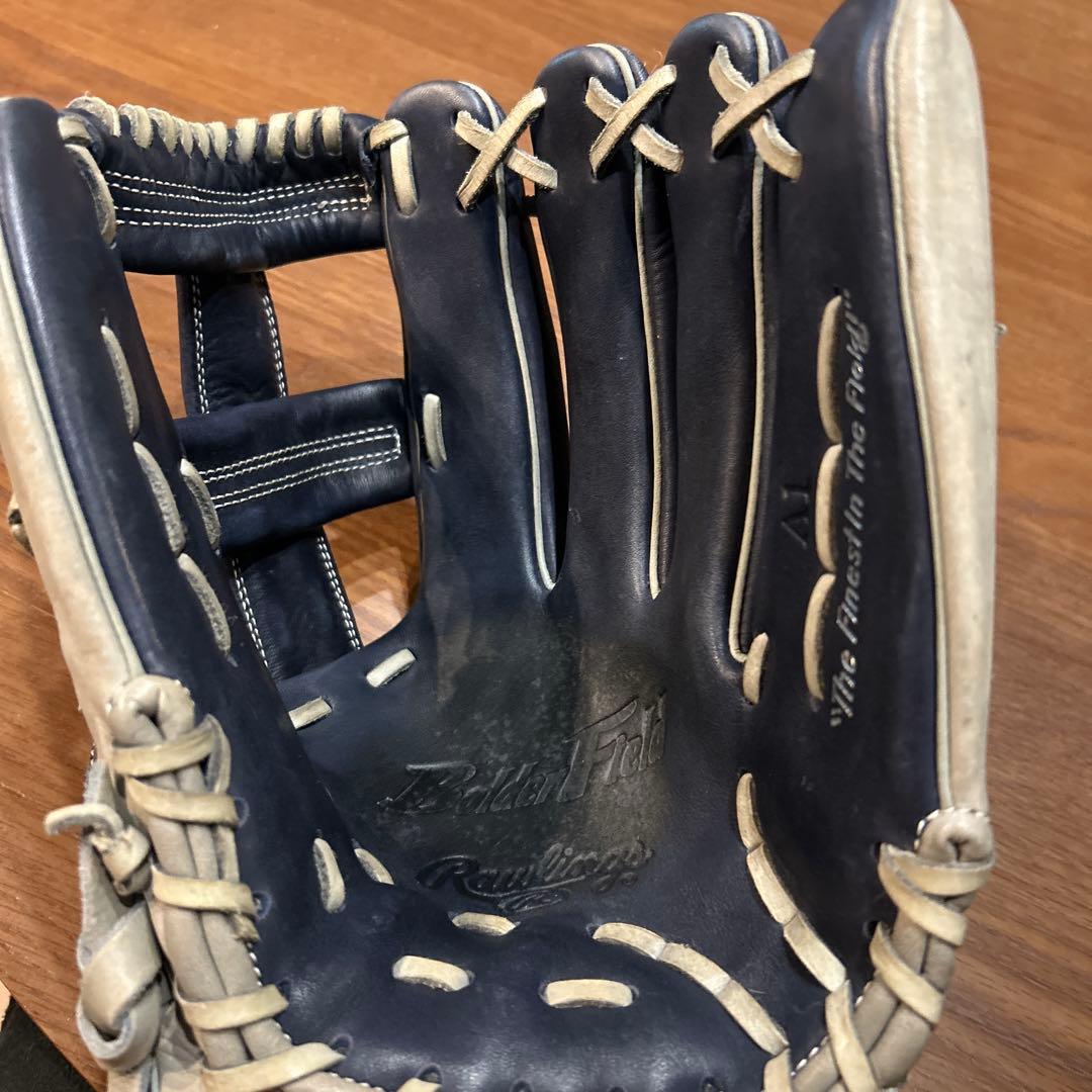 Rawlings 軟式　グローブ ネイビー/ベージュ
