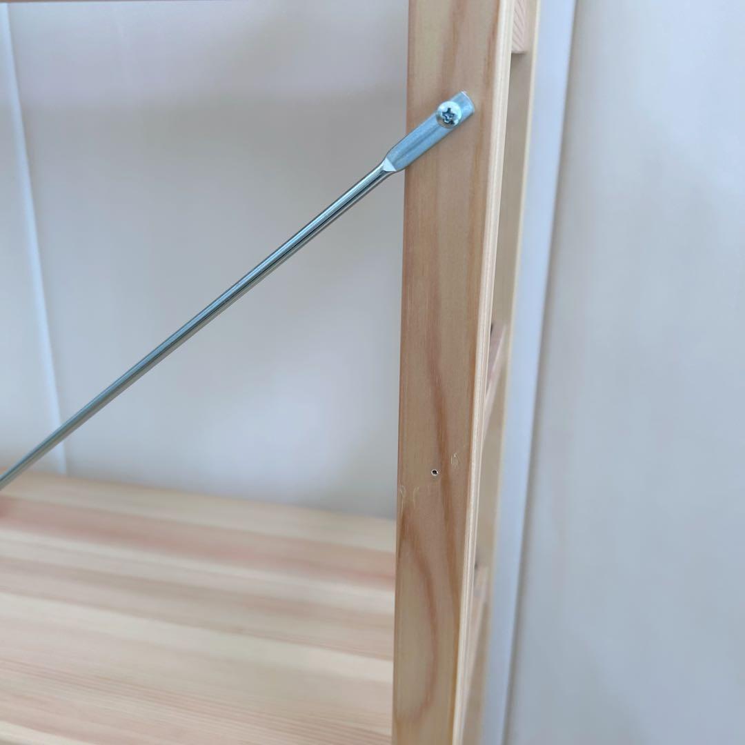 無印良品　パイン材　ユニットシェルフ　幅86 スリムシェルフ　棚　可動棚