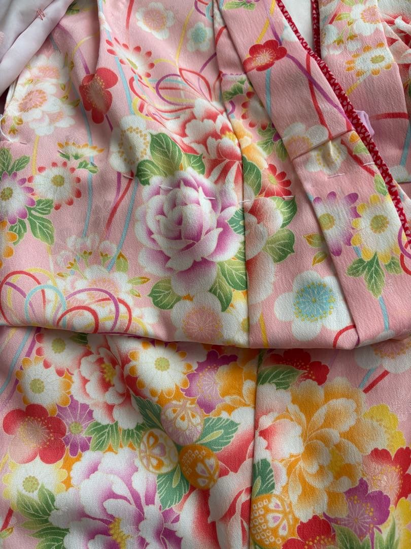 七五三 乙葉 着物被布フルセット ピンク 3歳