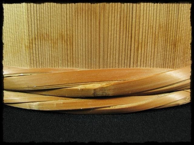 露地道具 水張桶 大型 手桶 水桶 通桶 つくばい 木地 茶道具 f319