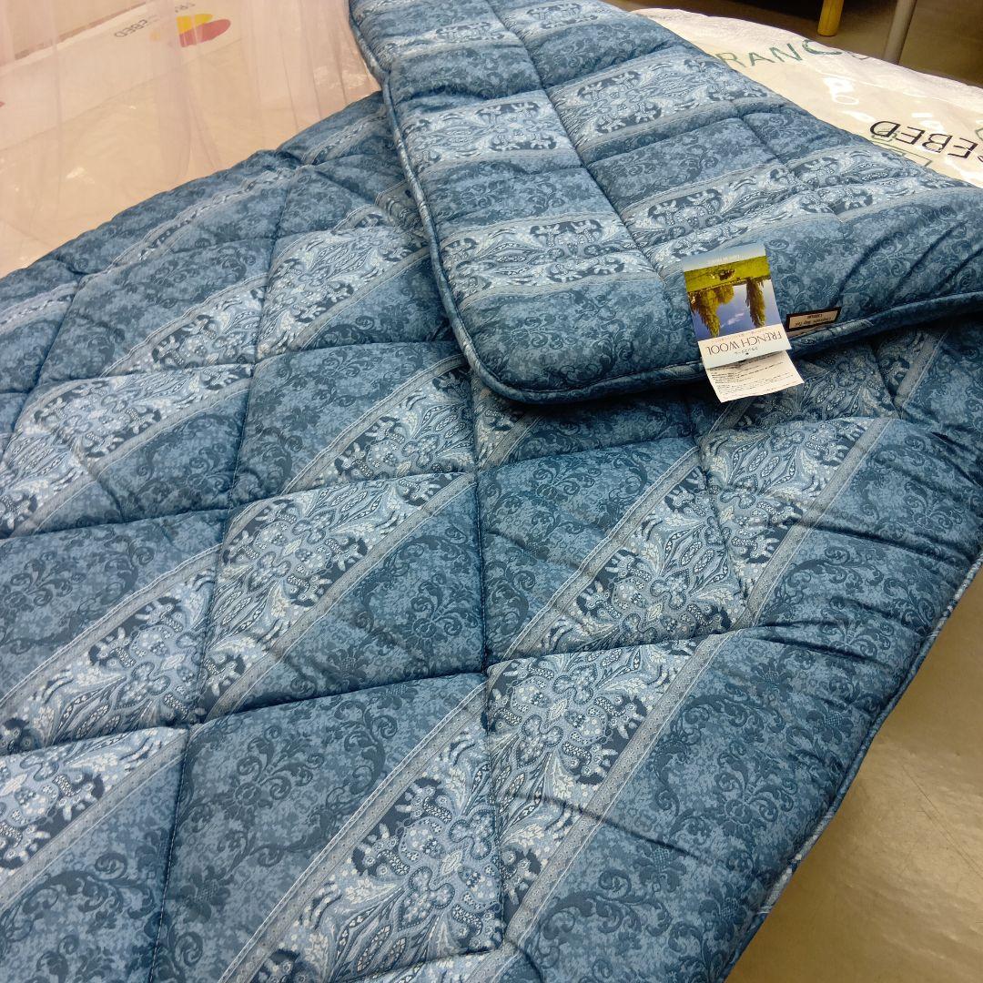 こなつさん専用フランスウール100%セミダブル2層式敷布団　　干しやすい敷布団