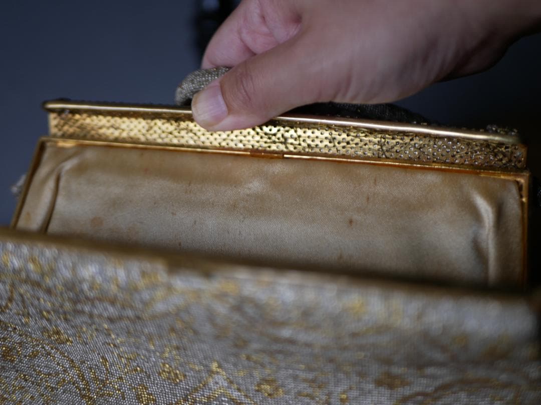 マイクロビーズ　アンティークバッグ　フランスアンティーク　アンティークのある暮ら