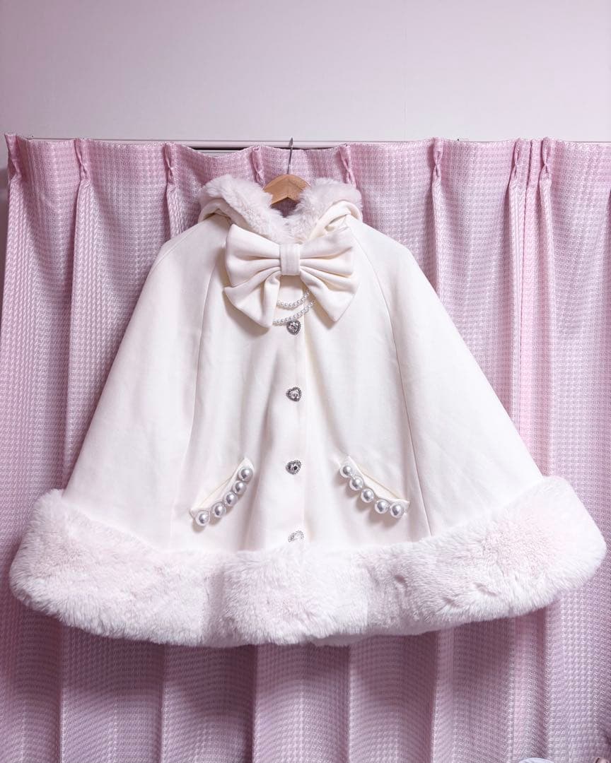 新品 正規品 MARS ポンチョ ケープコート 白