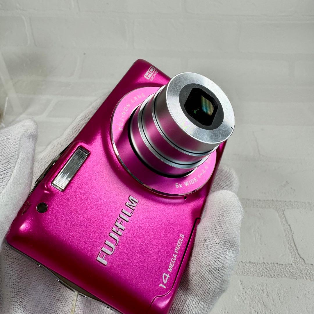 FUJIFILM　フジフィルム FINEPIX JX500 デジカメ ピンク