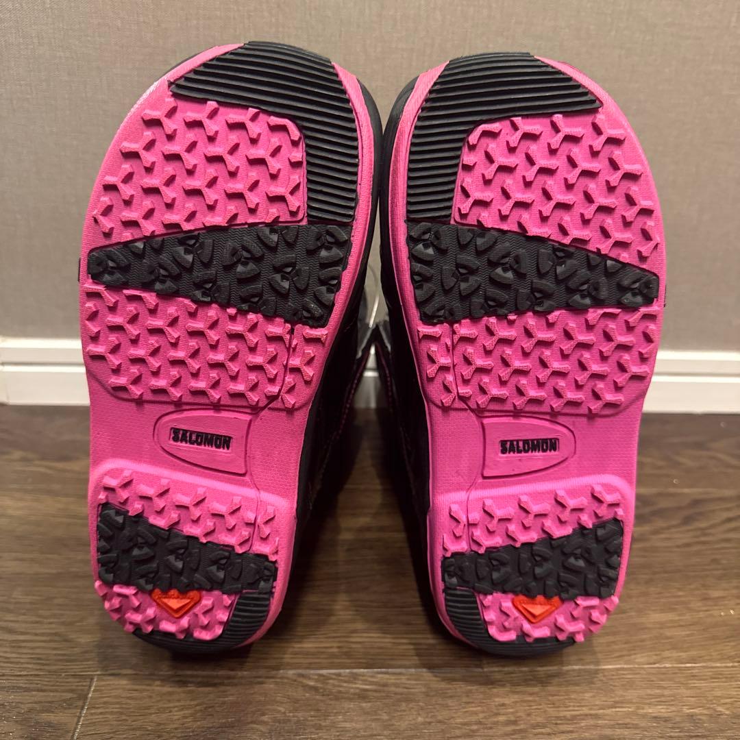 Salomon 女性用 スノーボードブーツ ブラック/ピンク 23.5cm