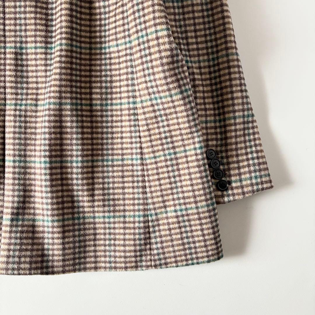 新品♡　ミラオーウェン　カシミヤアンゴラ混　テーラードダブルジャケットコート