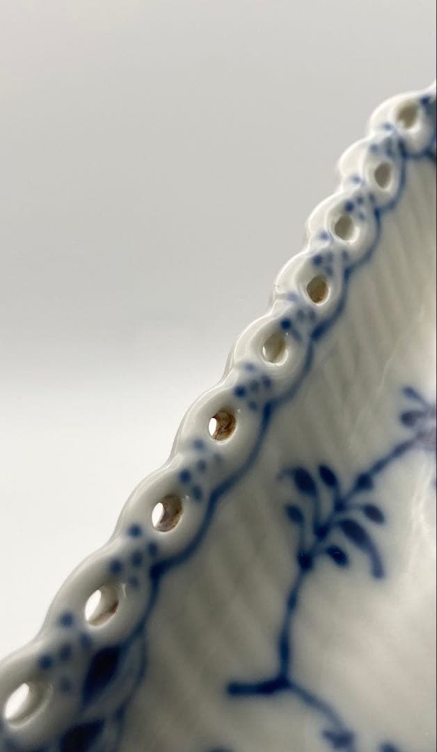 【希少 美品】ロイヤルコペンハーゲン ブルーフルーテッド フルレース トレイ