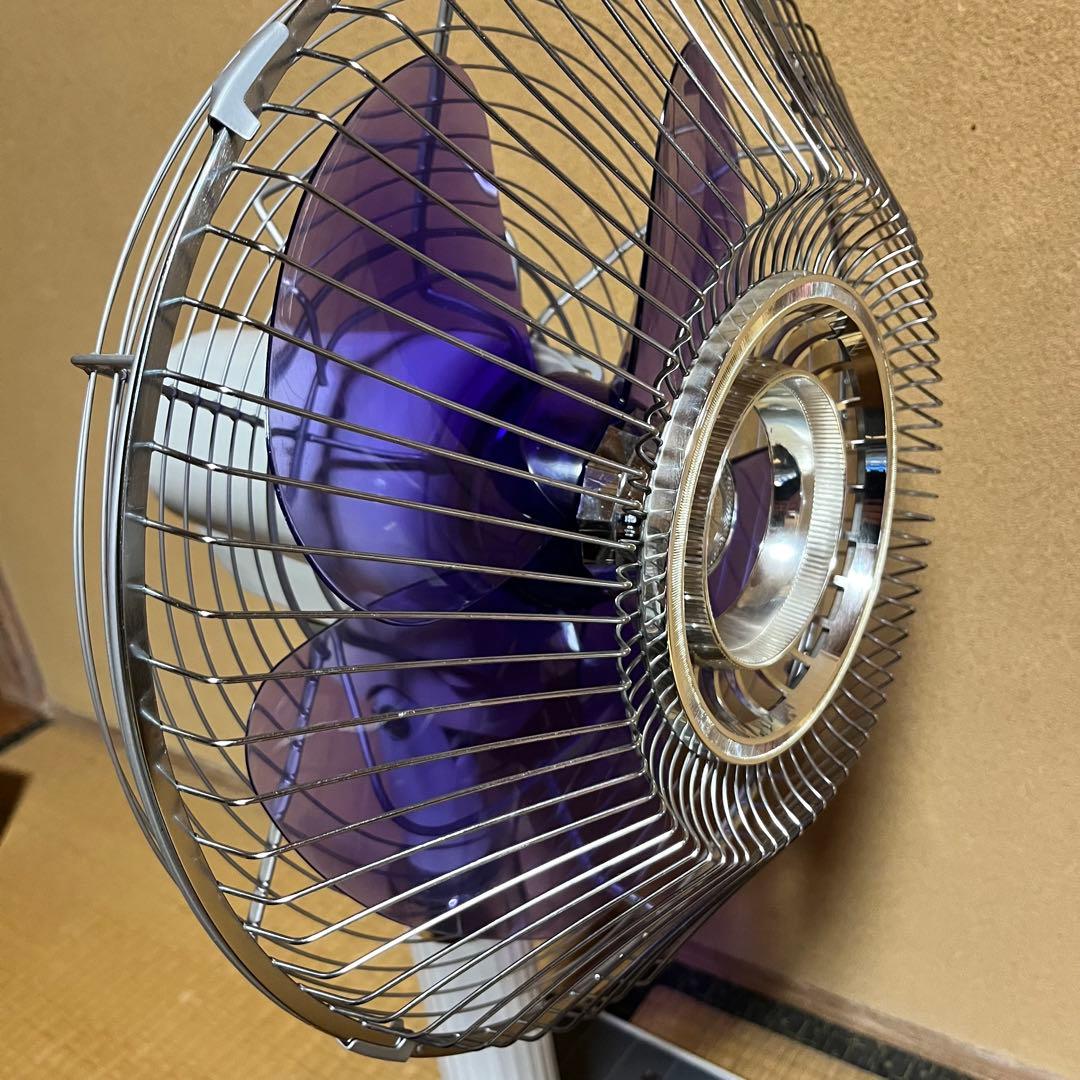 希少　４枚羽　東芝扇風機　パープルファン