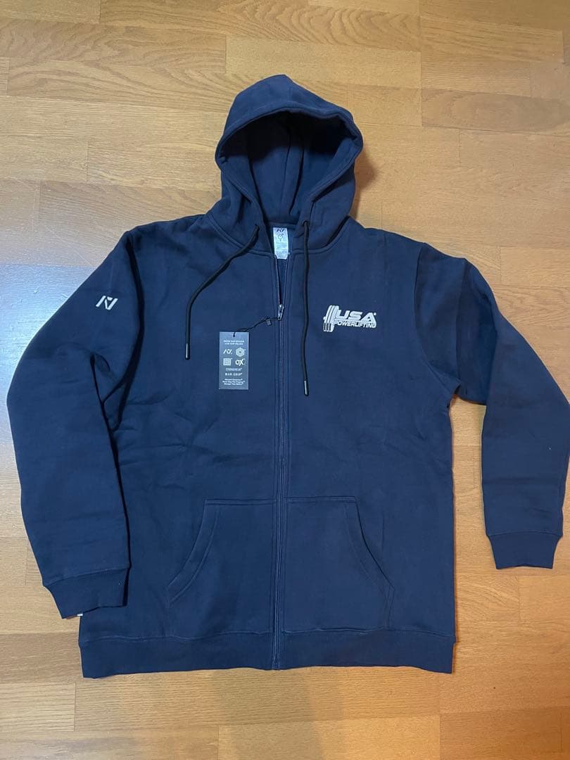 新品　A7 USA Powerlifting パーカー 3XL ネイビー