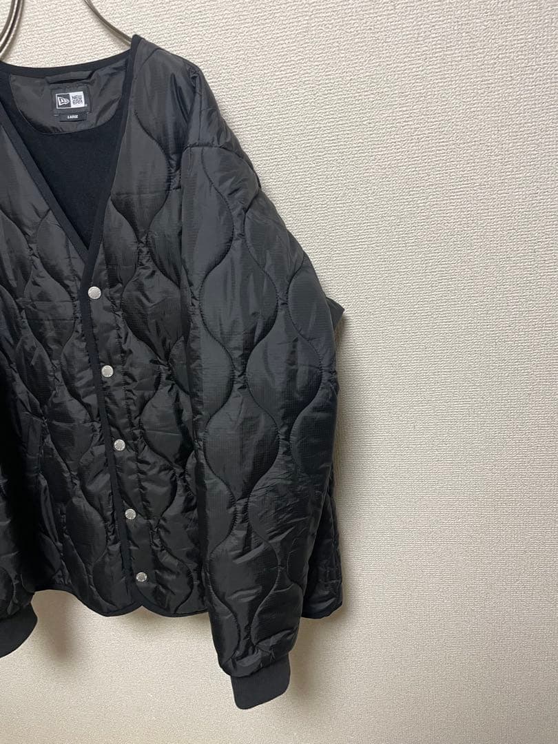 NEW ERA ニューエラ ゴルフ キルティングジャケット 黒 中綿ジャケット