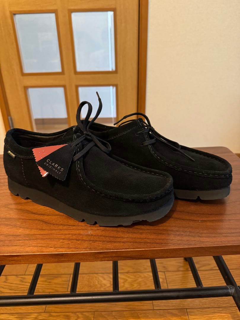 Clarks WallabeeGTX ブラックスエード 27 cm