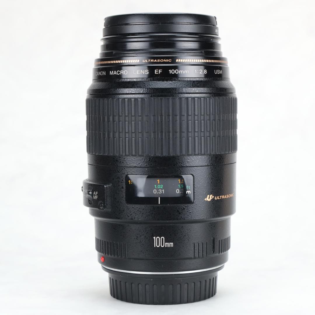 EF100mm F2.8 マクロ USM フード ケース UVフィルター 三脚座