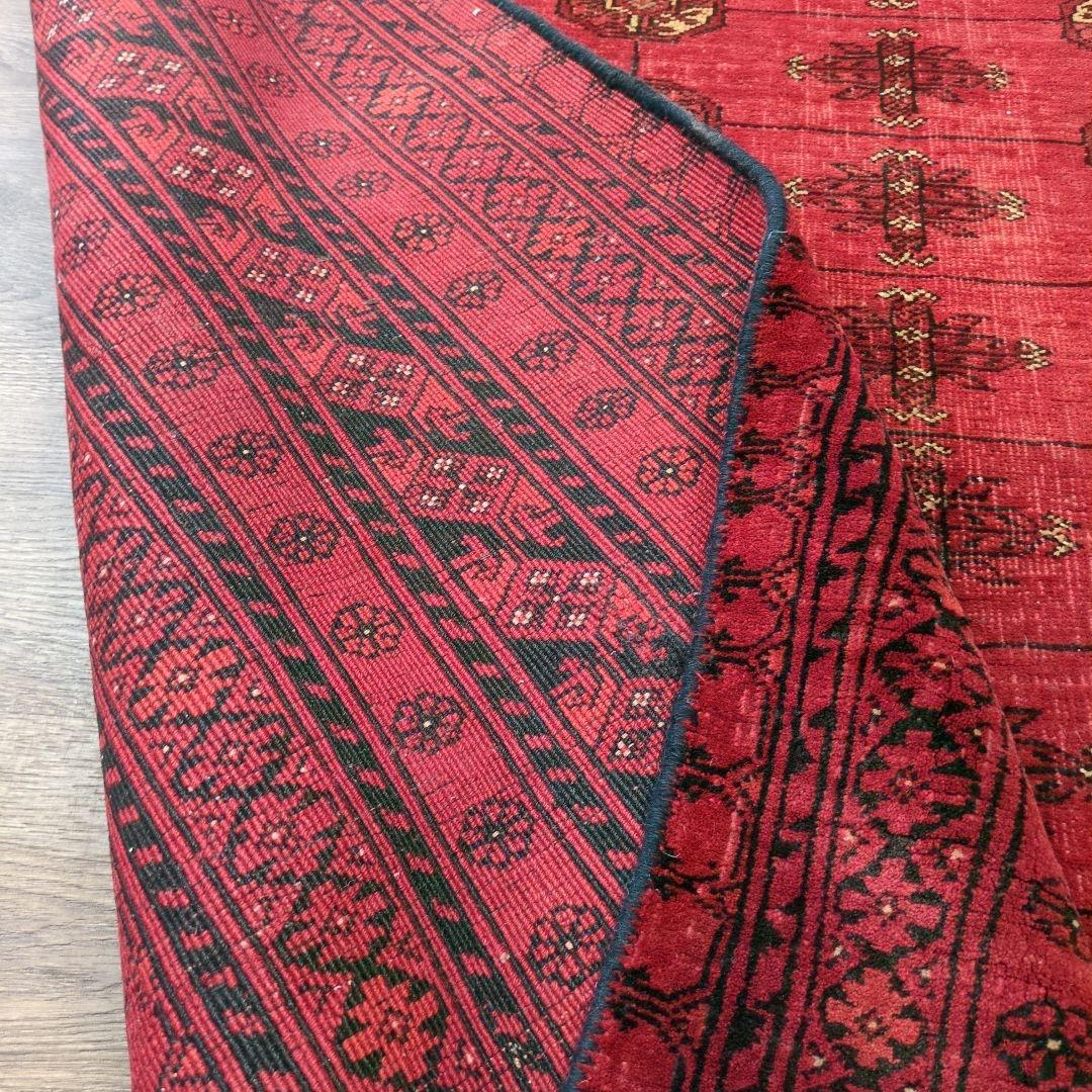 ヴィンテージラグ　トルクメン　トライバルラグ アフガニスタンラグ　手織り絨毯