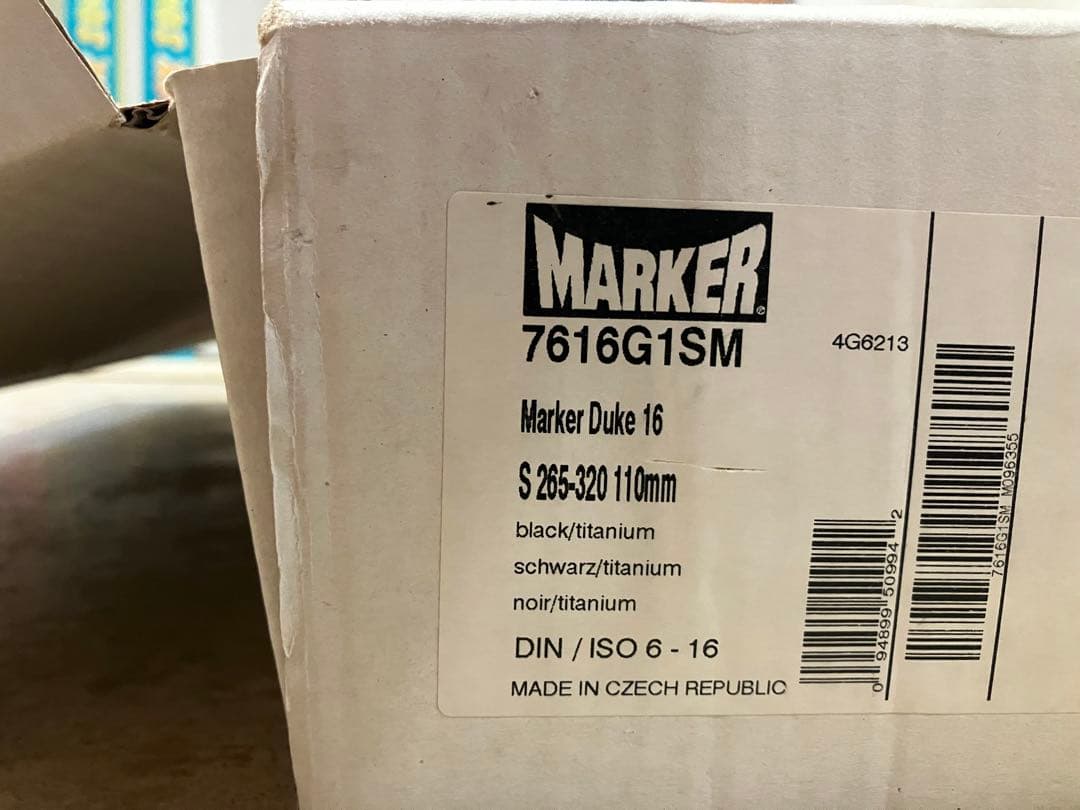 新品未使用品Marker Duke 16 ビンディング 265-320mm