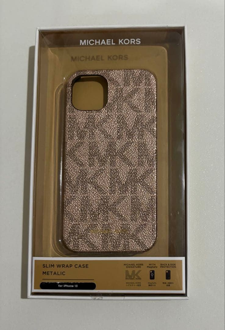 ☆限定商品☆ マイケルコース iPhone13 対応ケース ローズ ロゴ