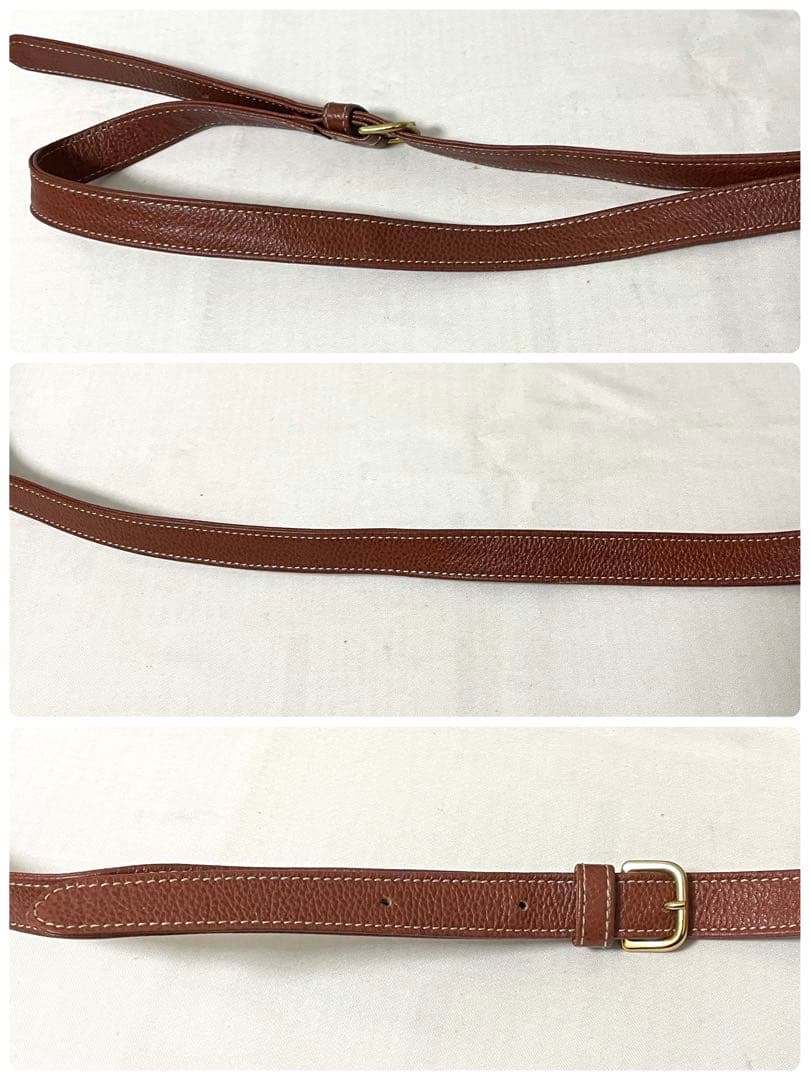 【美品】Yves Saint Laurent ショルダーバッグ ステッチロゴ