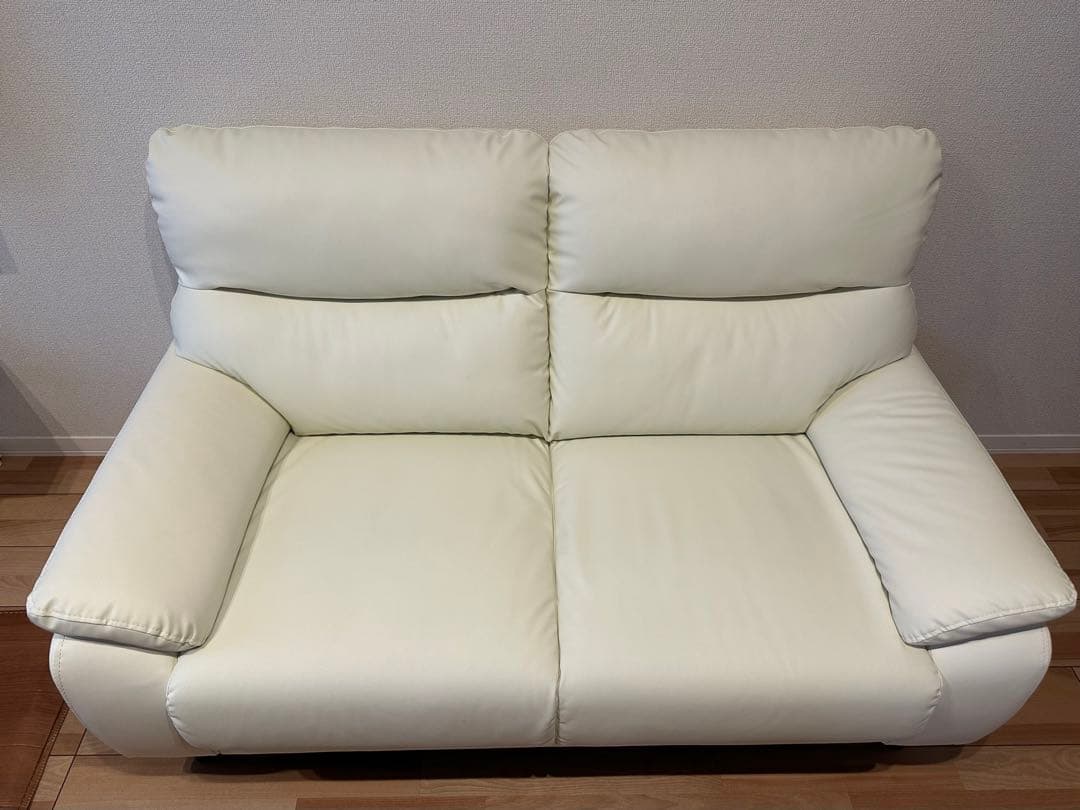 【ちはる】2人用ソファ　傷・汚れに強い合成皮革　Nシード ソファ