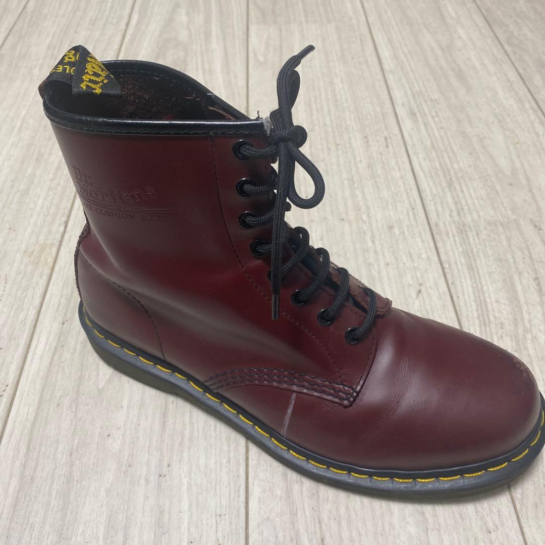 【送料無料】ドクターマーチン8ホールチェリーレッド UK9