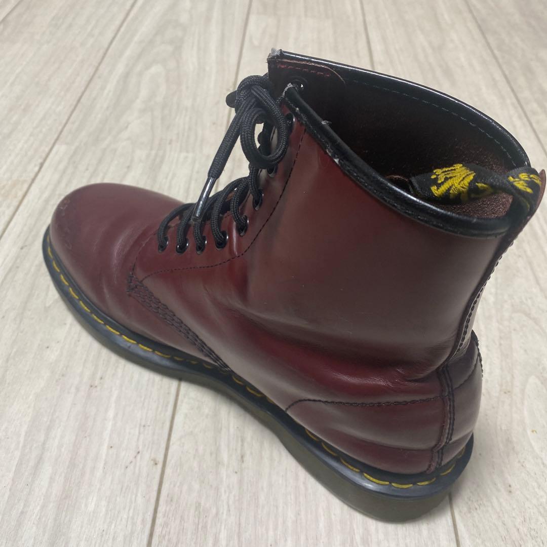 【送料無料】ドクターマーチン8ホールチェリーレッド UK9