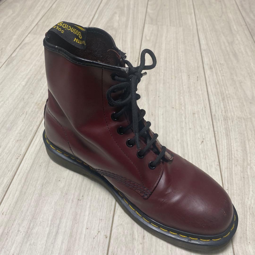 【送料無料】ドクターマーチン8ホールチェリーレッド UK9