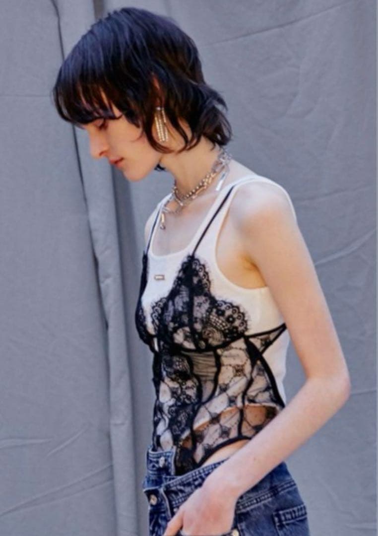 prank project プランクプロジェクト　レースキャミボディスーツ