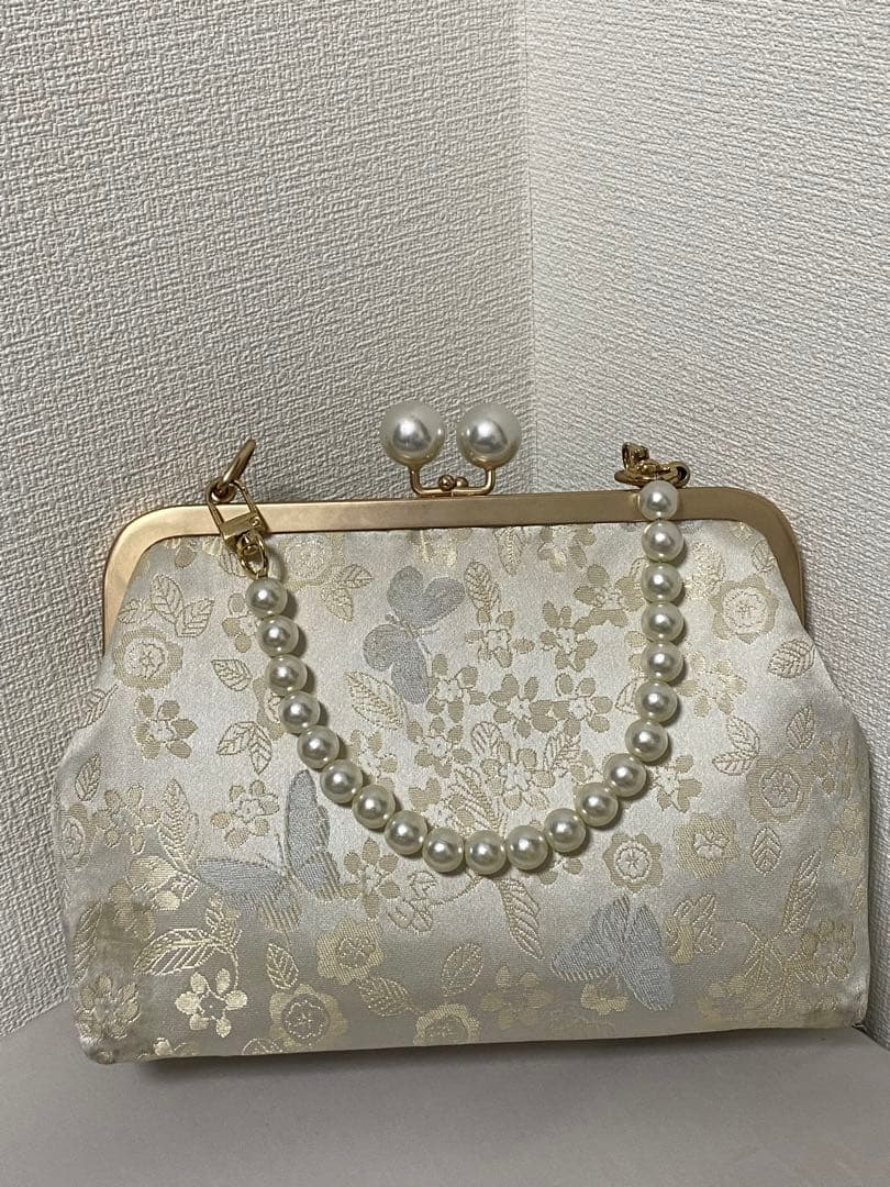 蝶柄 レース着物 ピンク 和洋ミックス 小紋 バッグおまけ付き