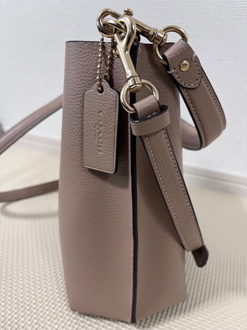 極美品　バケットバッグ ショルダーバッグ　ハンドバッグ2way バイカラー