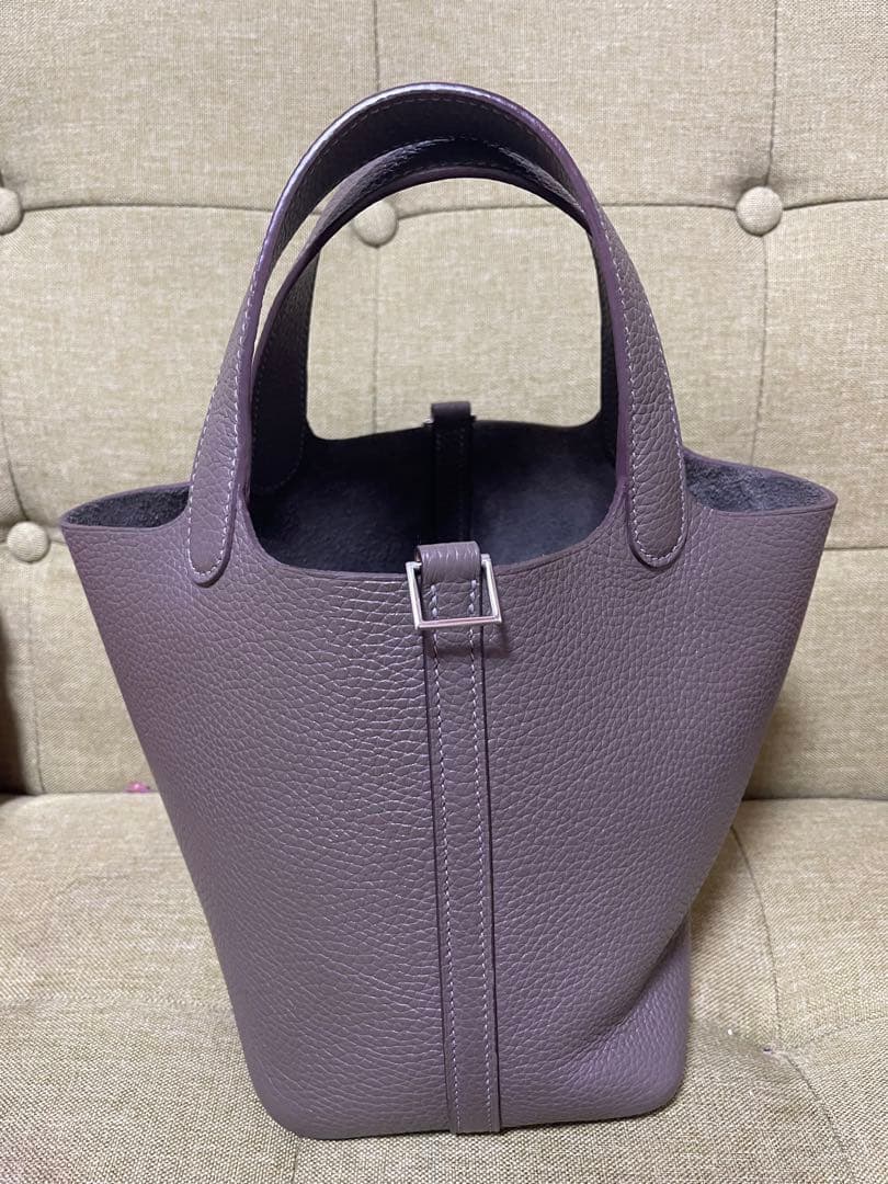 専用　本革ハンドバッグ　キューブバッグ　バケツ型バッグPM手縫い