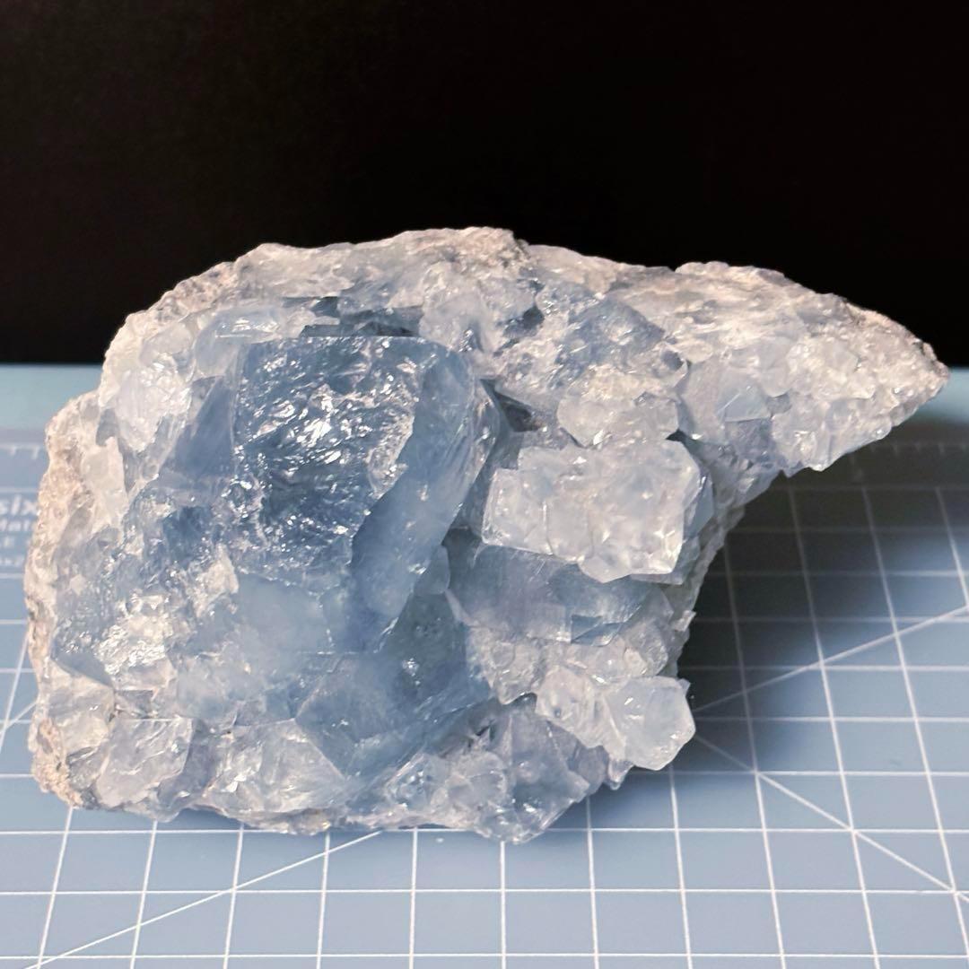 514g　セレスタイト クラスター　高品質　天然石　原石　天青石　パワーストーン