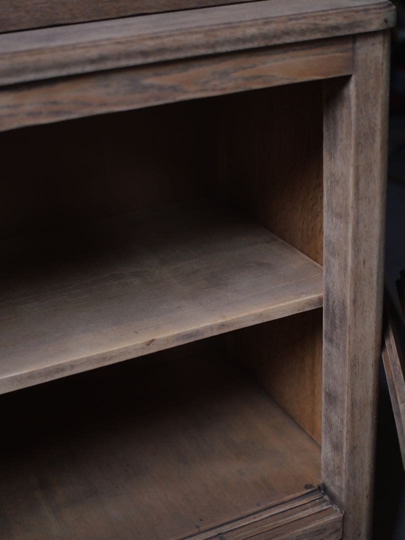 食器棚　ダイヤガラス　収納　器　食器　古家具　古道具　アンティーク　昭和レトロ