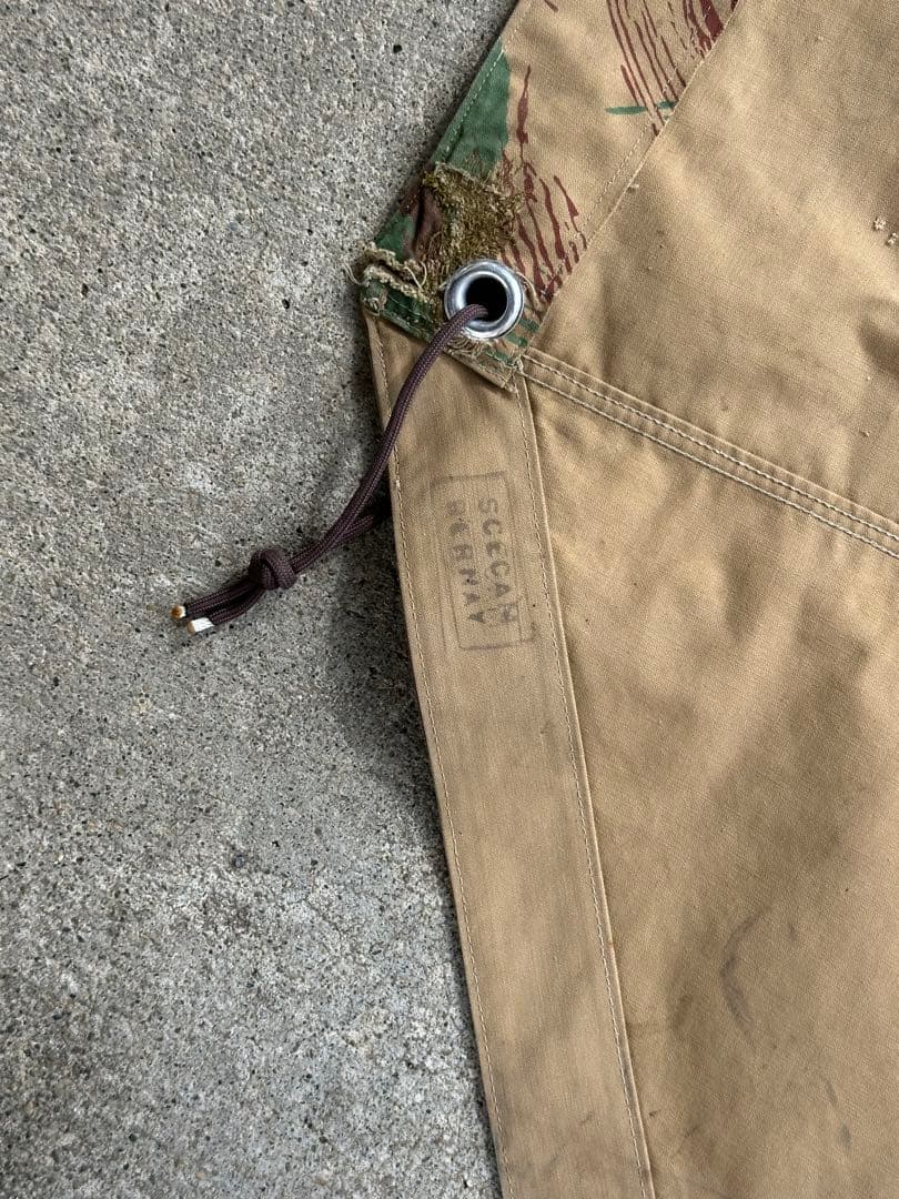 軍幕　フランス軍パップテント シェルターハーフ　リザードカモ　2枚セット