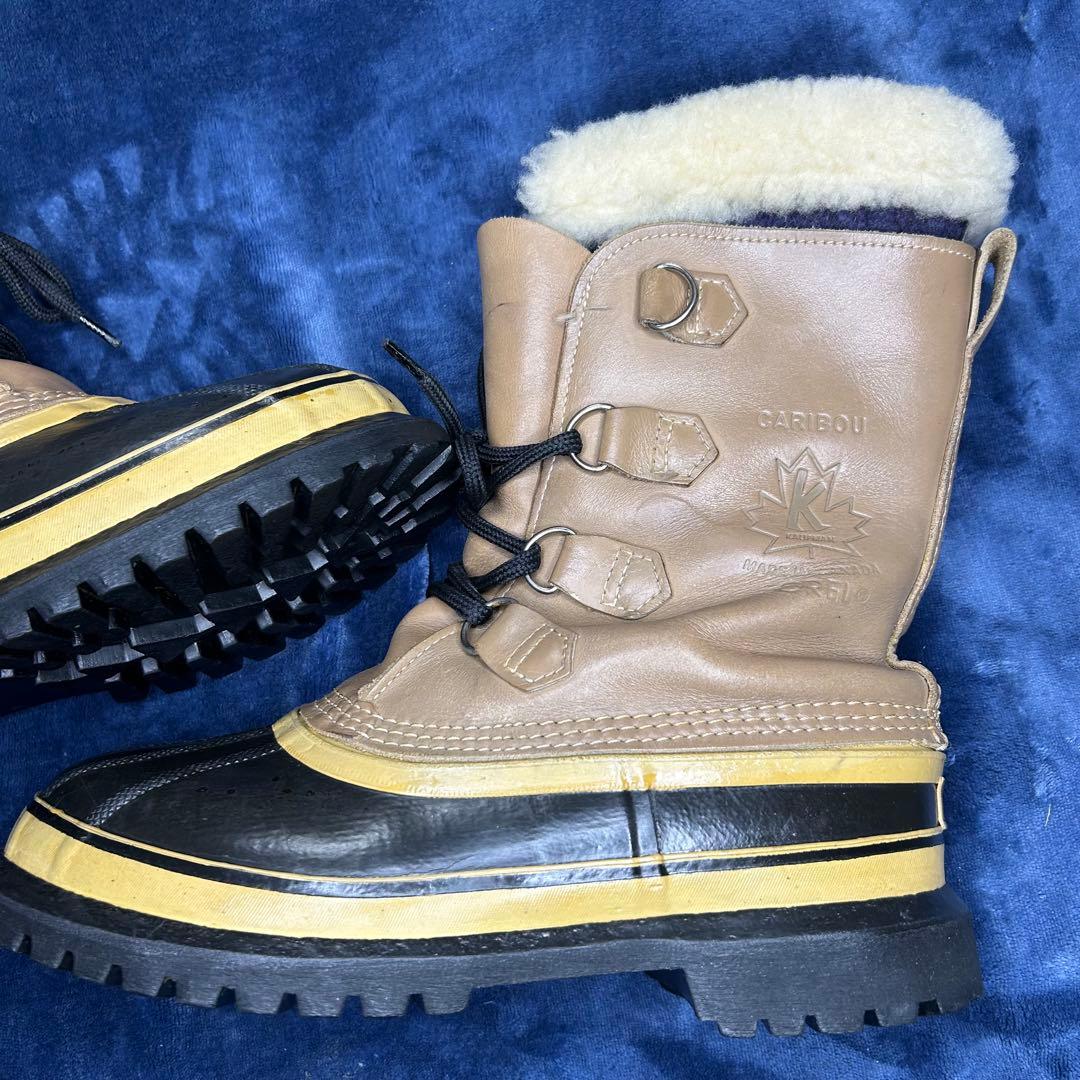 激レア SOREL ソレル CARIBOU カナダ製　メイプルロゴ