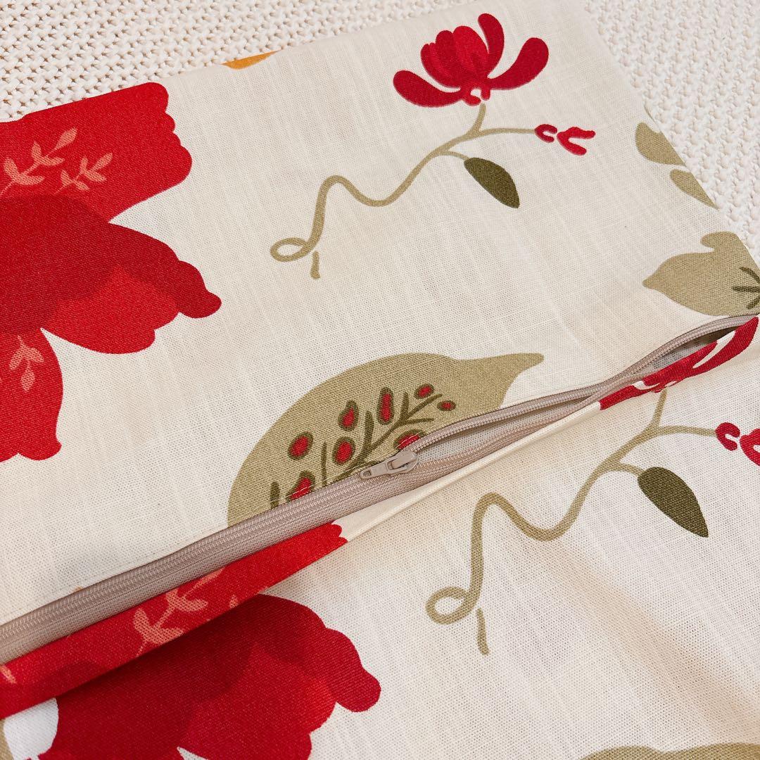 ボラスコットン カミラ クッションカバー 45cm x 45cm 2枚 ホワイト